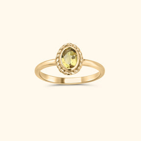 November citrine - Birthstone ring