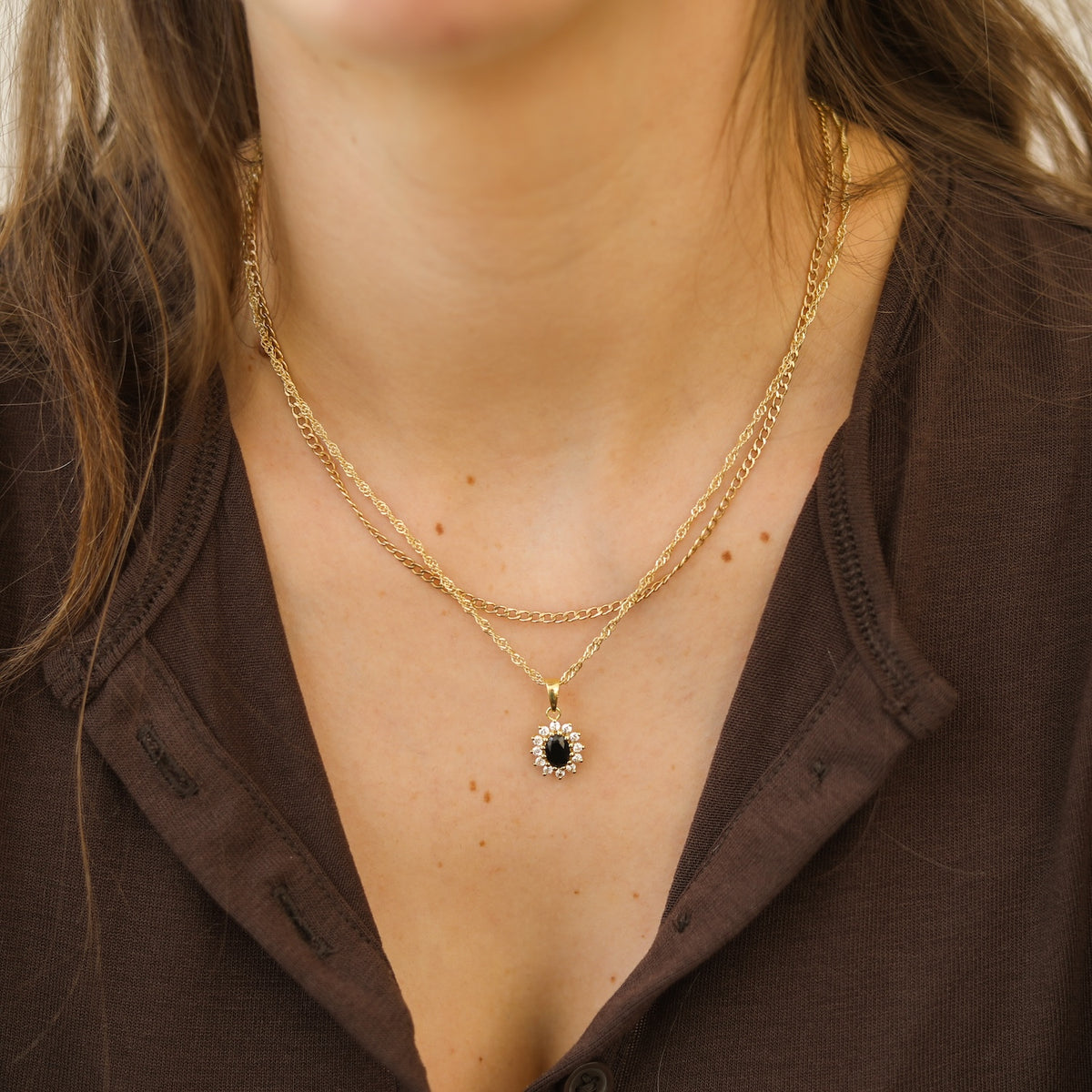 Lady Diana Necklace Black